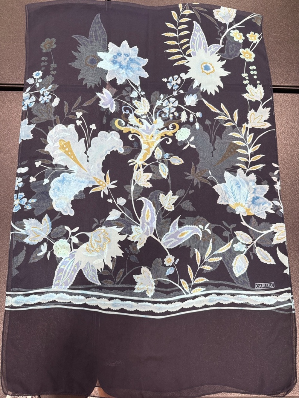 Carlisle Silk Navy Scarf